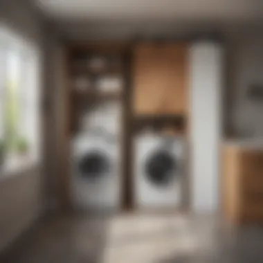 Stylish Laundry Closet Transformation Laundry closet transformed with stylish barn door