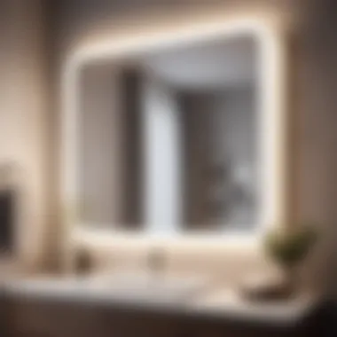 Sophisticated Mirror Design Elegantly Designed Bathroom Mirror