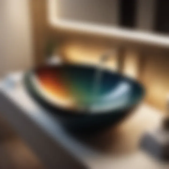 Stylish bathroom sink enhancing user experience