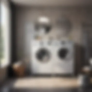 Elevating Design with Functional Appliances Stylish Bathroom Washing Machine