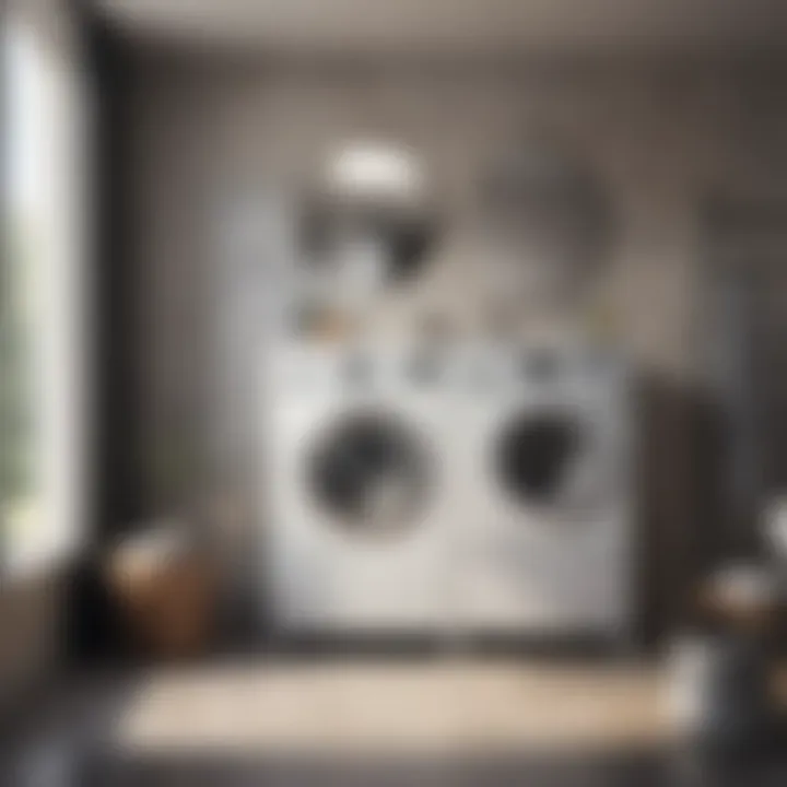 Elevating Design with Functional Appliances Stylish Bathroom Washing Machine