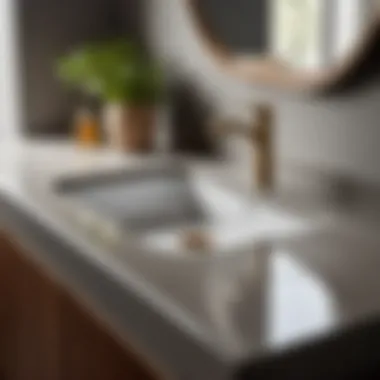 Chic Formica Countertop with Integrated Sink Stylish formica countertop with integrated sink