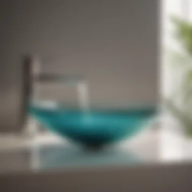 Contemporary Glass Countertop Sink Enhancing Bathroom Aesthetics Stylish Glass Countertop Sink