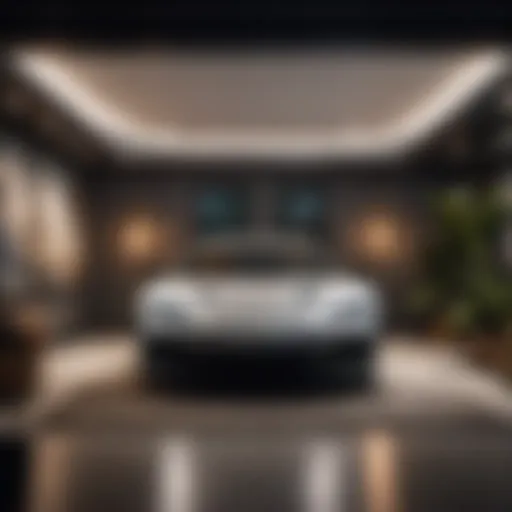 Chic Lighting Design Elegant lighting fixtures in a transformed garage guest room