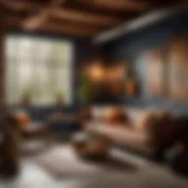 Inviting Seating Arrangement Cozy seating area in a garage-turned-guest-room