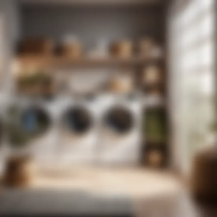 Chic Decor Elements for Laundry Shelf Stylish Laundry Shelf Decor