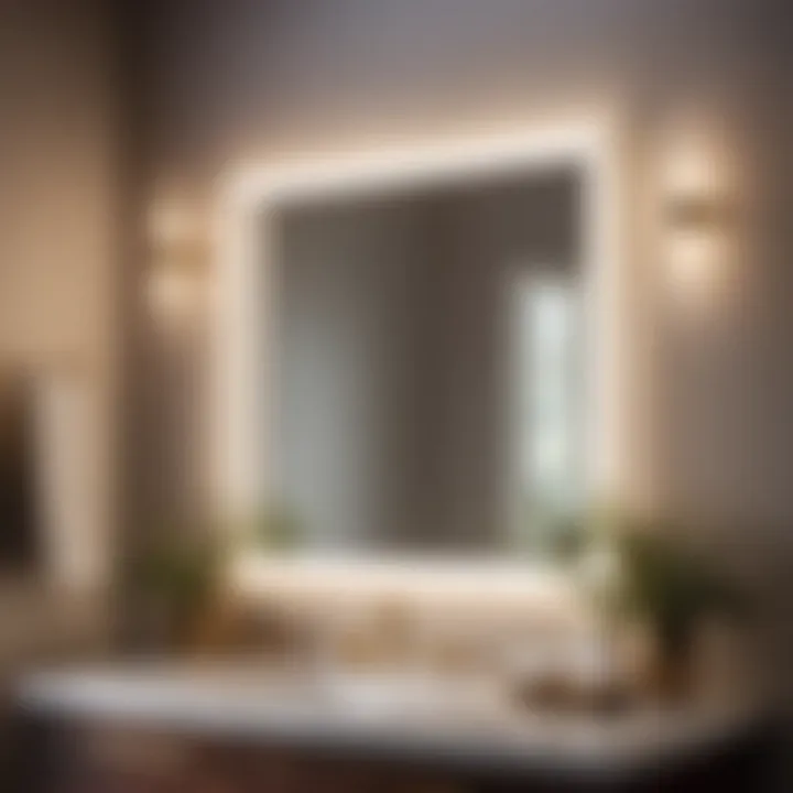 Stylish Lighting Fixtures for Bathroom Vanity Well-lit bathroom vanity area with stylish lighting fixtures