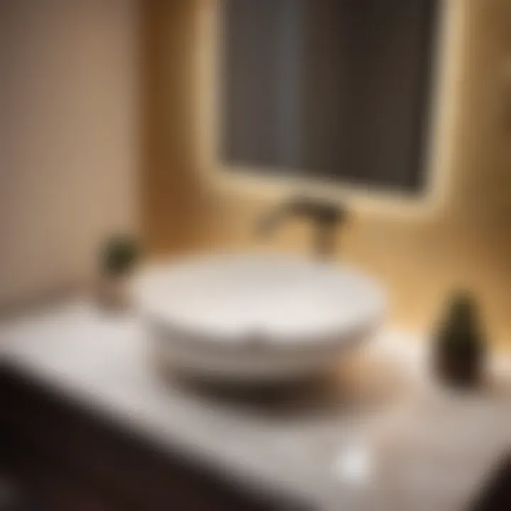 Contemporary Solid Surface Bathroom Countertop Stylish Solid Surface Bathroom Countertop