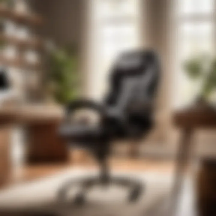 Stylish and supportive home office chair for enhanced productivity