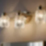Elegant Vanity Light Set with Crystal Accents