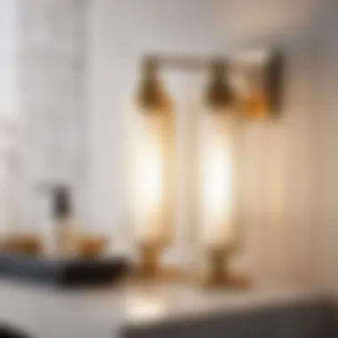 Geometric Chic Vanity Light Set Minimalist Vanity Light Set with Geometric Shapes