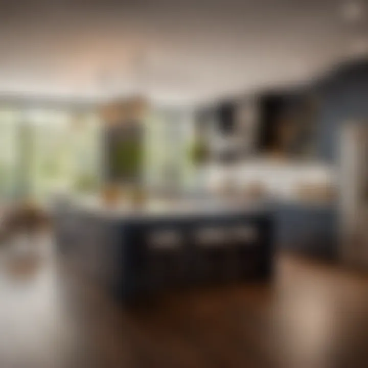 Innovative kitchen design with smart storage solutions and island counter