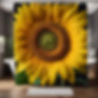 Elevate Your Bathroom with a Sunflower Shower Curtain Sunflower Shower Curtain