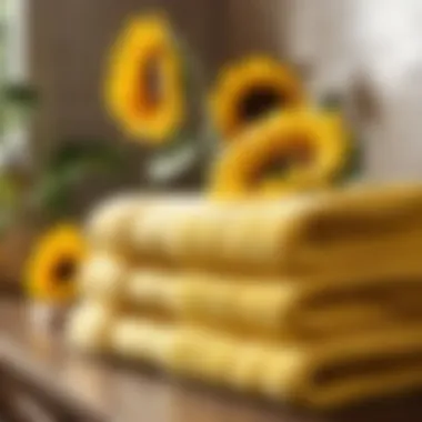 Wrap Yourself in Comfort with a Sunflower Towel Set Sunflower Towel Set