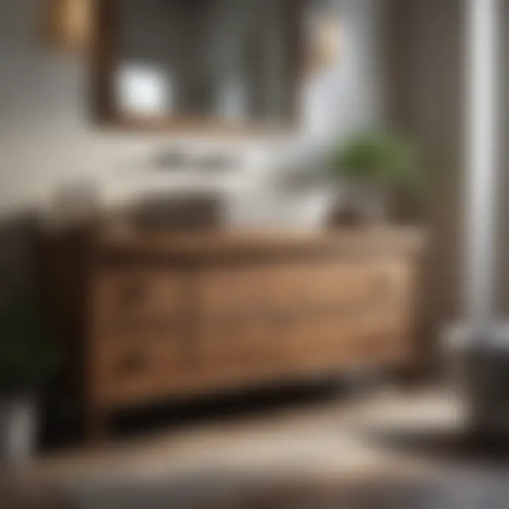 Harmony with Nature: Wooden Vanity Base Sustainable Wood Bathroom Vanity Bottom