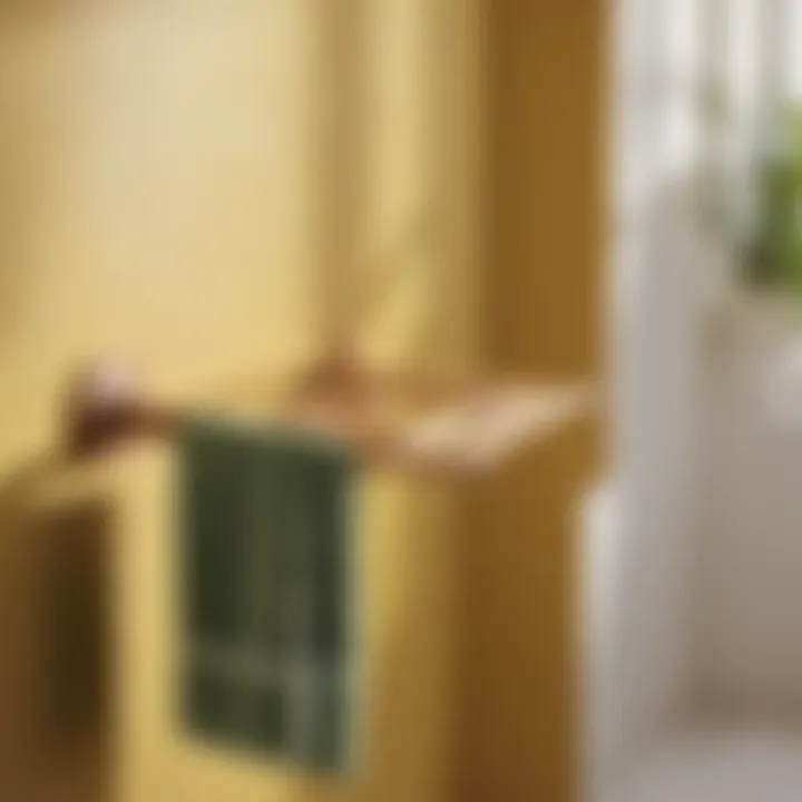 Eco-Conscious Bathroom Accessory Sustainable Wooden Towel Bar with Eco-Friendly Design