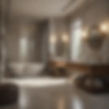 A Sanctuary of Luxury in Bathroom Spaces Luxurious bathroom featuring S&W fixtures and finishes
