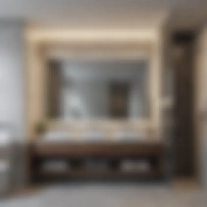 Trendy bathroom layout with a minimalist approach