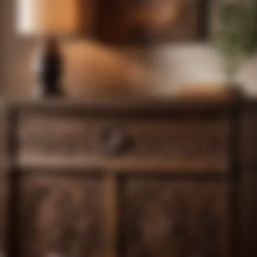 Taos Bedroom Furniture - Artistic Carvings Detail