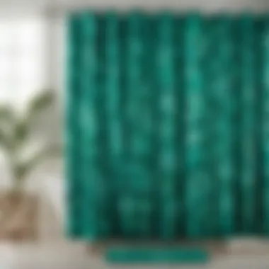 Soothing Teal Green Floral Shower Curtain Inspiration Teal Green Floral Shower Curtain