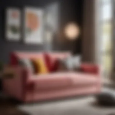 Stylish Functionality: Compact Sofa for Teenage Bedroom Teenage Bedroom with a Compact Sofa - Stylish Functionality