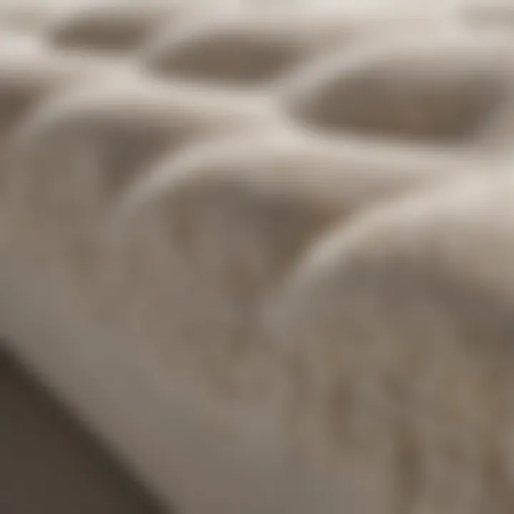 The Unique Texture of Tempur Material Close-up of Tempur material showcasing its texture and composition