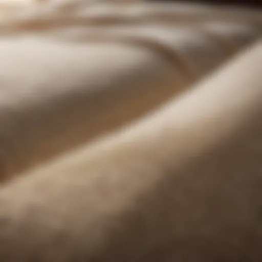Intricate Fabric Detail of Tempurpedic Mattress Luxurious Tempurpedic Mattress Fabric Close-Up