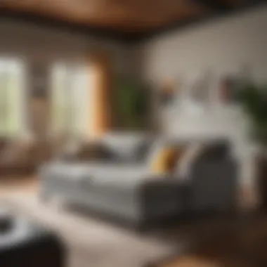 Versatility in Modern Living Spaces Stylish living space featuring a sleeper sofa