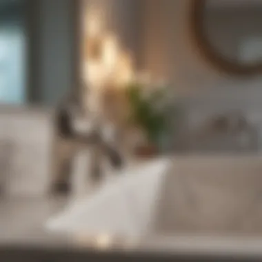 Timeless Elegance in Installation Elegant installation of a retro bath faucet in a classic setting