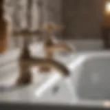 Vintage-inspired bath faucet with intricate detailing