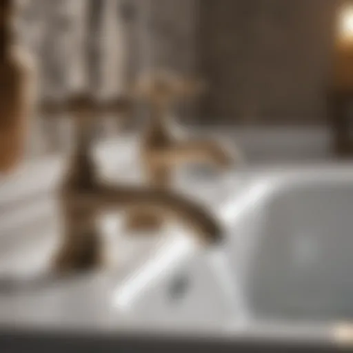 Vintage-inspired bath faucet with intricate detailing