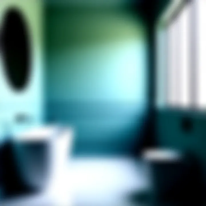 Modern Bathroom with Elegant Wainscoting Elegant wainscoting design in a modern bathroom