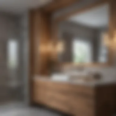 Innovative Bathroom Cabinet Layout Elegant bathroom cabinet layout with innovative storage solutions