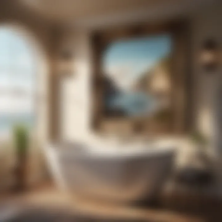 Whimsical Coastal Artwork for Serenity Whimsical coastal-themed artwork perfect for a relaxing vibe