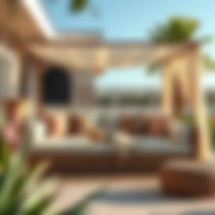 Luxurious outdoor daybed showcasing various mattress materials