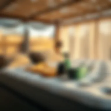 Maintenance tips displayed with cleaning tools and a mattress