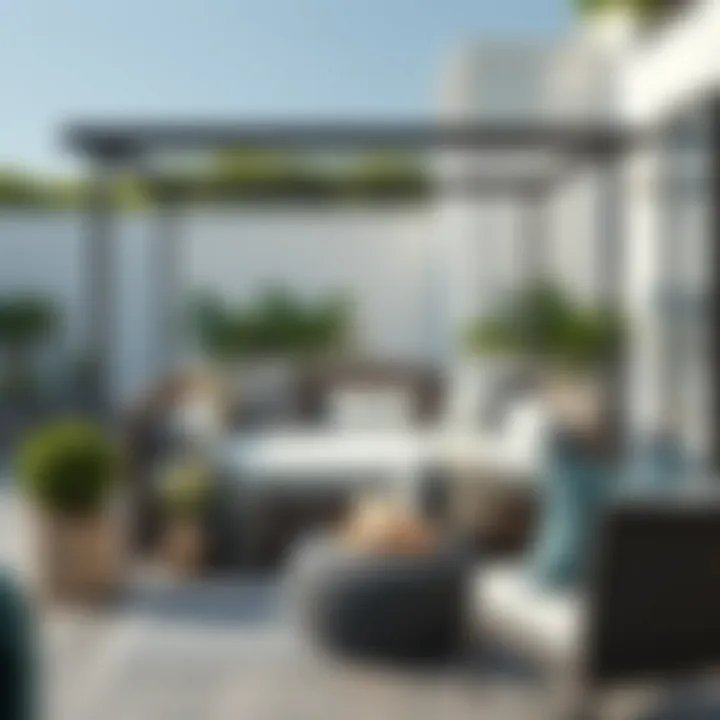 A beautifully styled patio daybed enhancing outdoor aesthetics