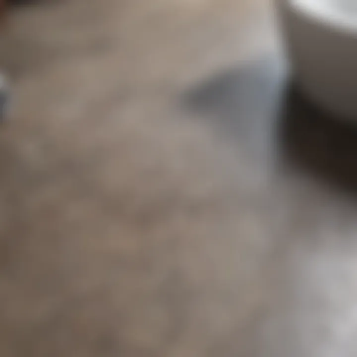 Close-up of sustainable flooring options