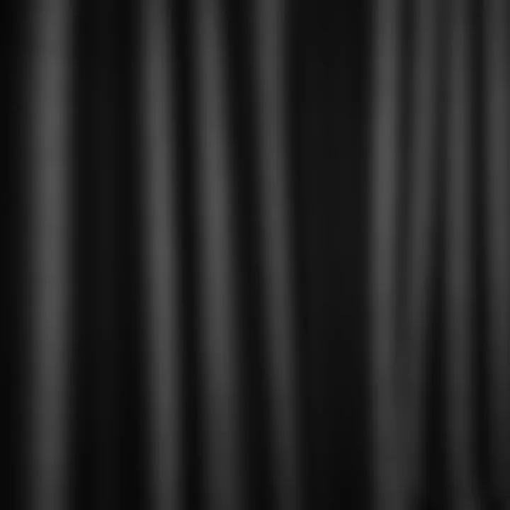 Close-up of fabric texture of blackout curtains
