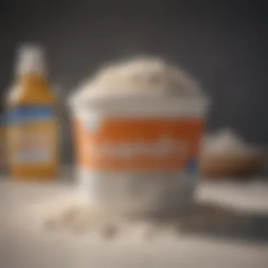 Overview of Laundry Soap Powder Ingredients A close-up view of various natural and synthetic ingredients used in laundry soap powder