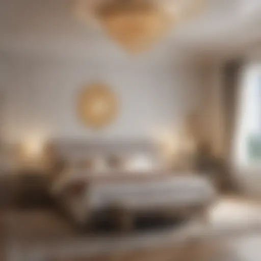 Serene Bedroom Design Inspired by Celestial Forces A serene bedroom design reflecting the energy of astrology.