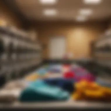 Clothes Sorting Preparation Colorful array of sorted clothes ready for washing