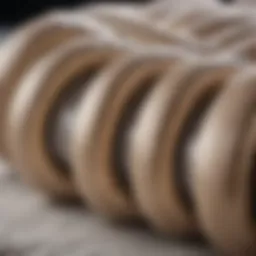 Close-up view of innerspring mattress coils showcasing their construction