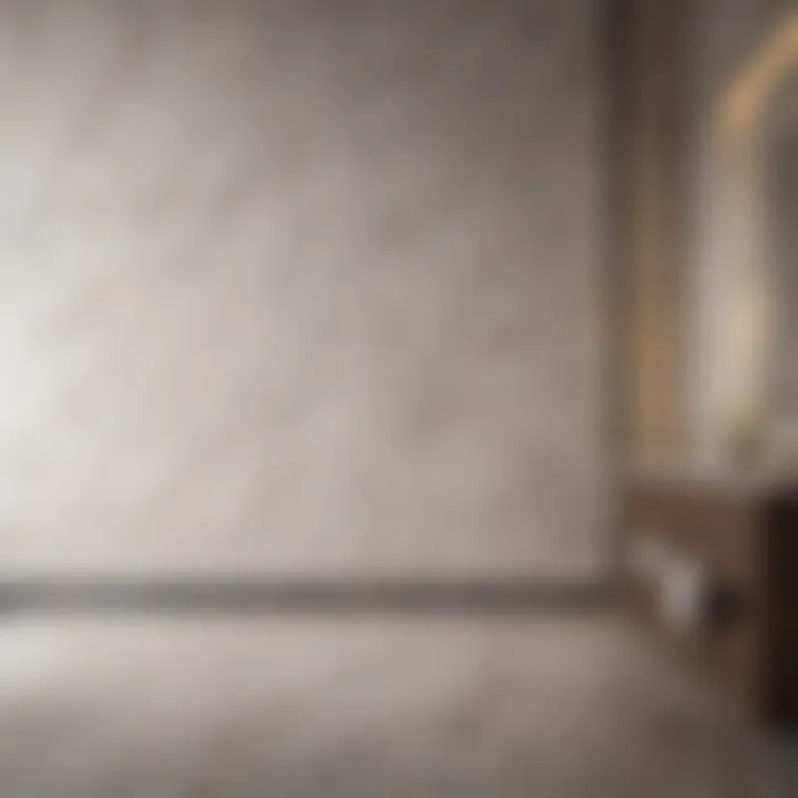 Elegant marble bathroom tile showcasing sophisticated design.