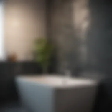 Sleek subway tiles in a minimalist bathroom setting.