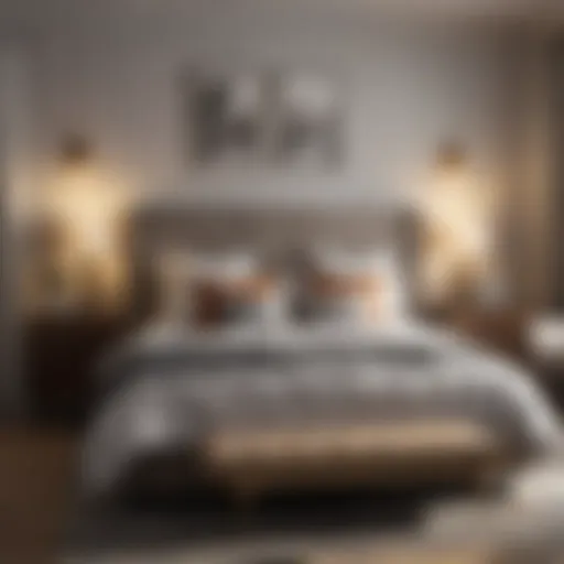 Stylish Bedroom Arrangement Modern bedroom furniture arrangement showcasing stylish design