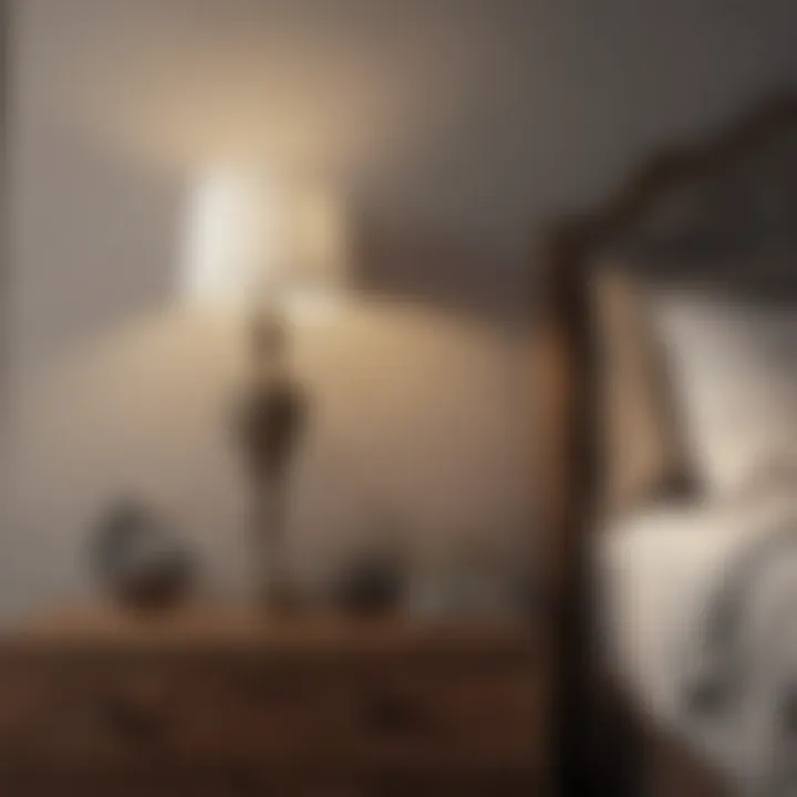 A variety of natural materials used in bedroom furniture