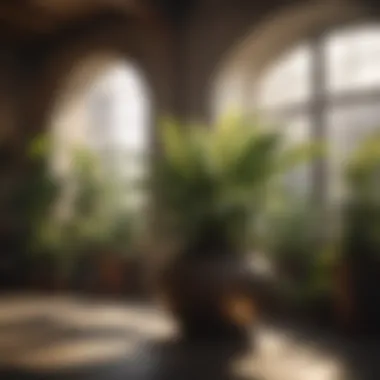 Healthy indoor plants thriving with proper fertilization