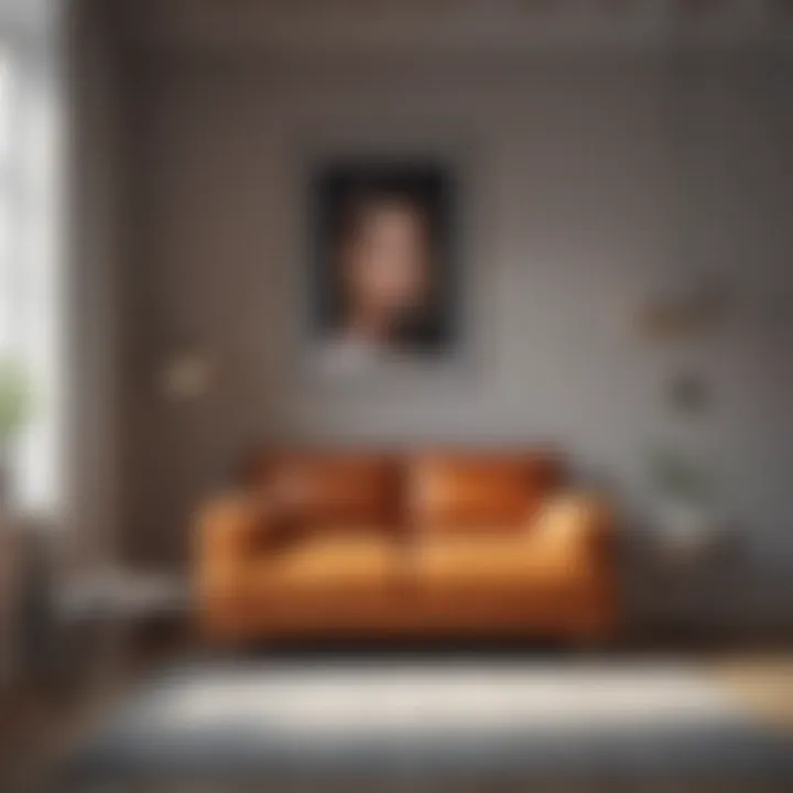 Modern Small Sofa in a Minimalist Bedroom Modern small sofa complementing minimalist bedroom decor