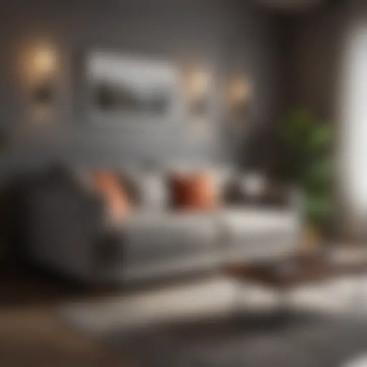 Versatile Small Sofa with Dual Functionality Versatile small sofa offering dual functionality in a bedroom